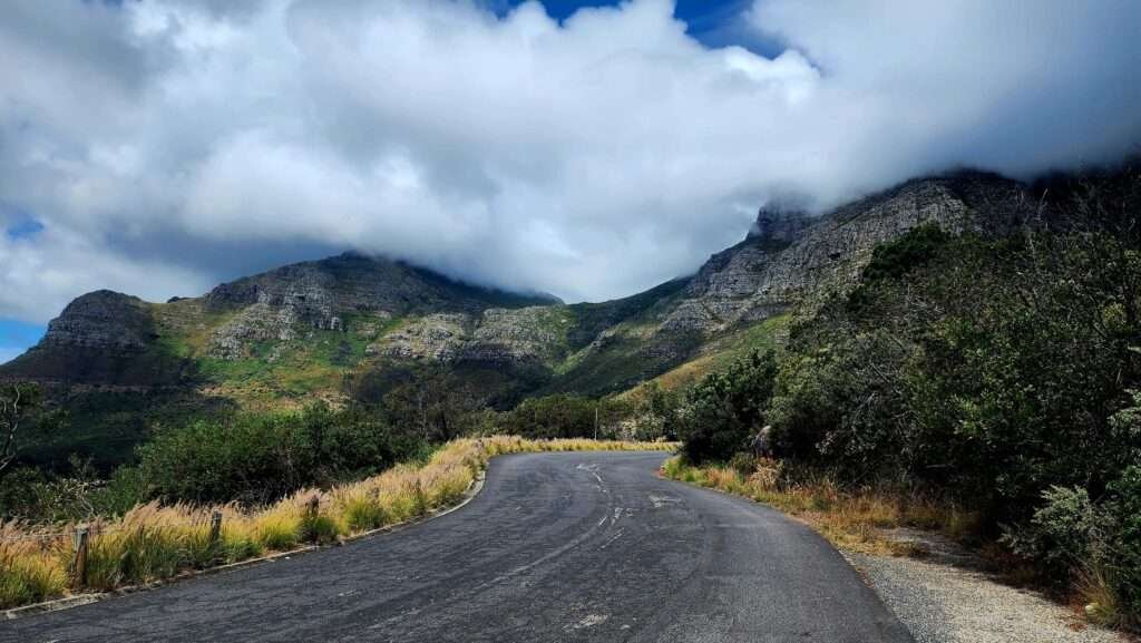 View of the road leading to Table Mountain