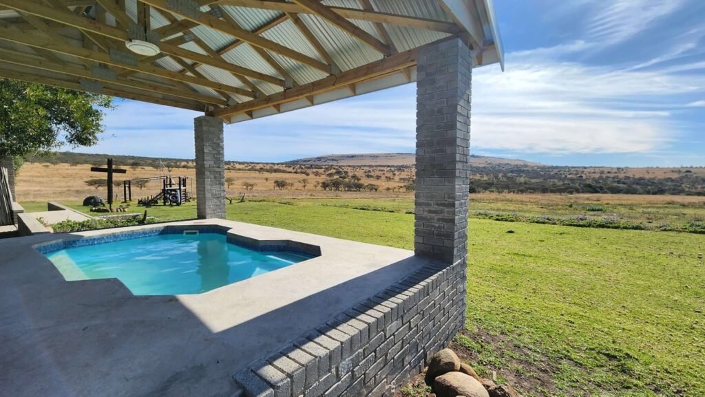 The swimming pool at the Sleep Shed