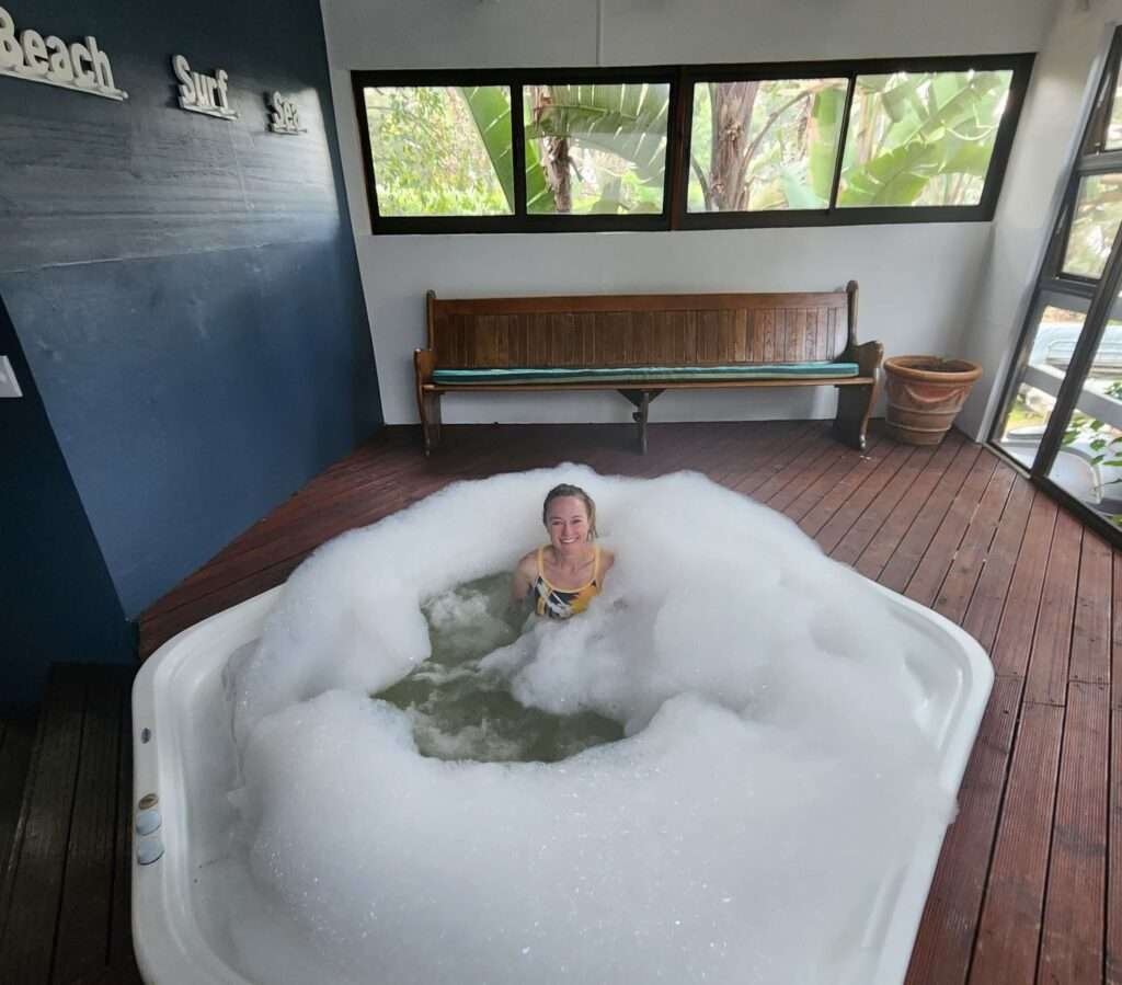 The Hot Tub at Crawford Cabins Senses Spa