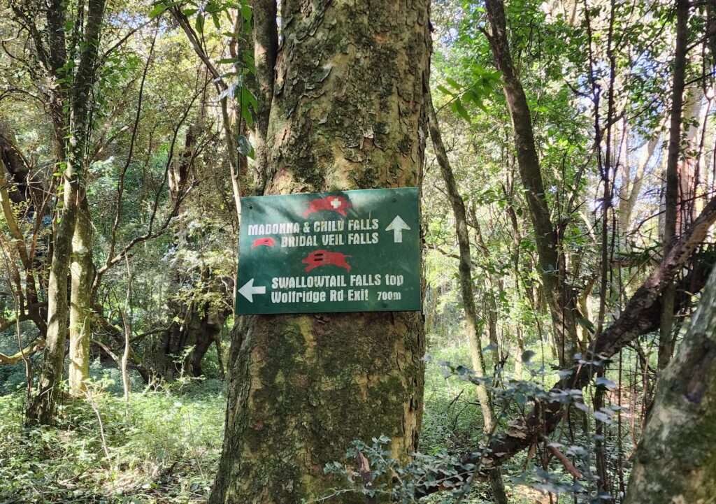 Sign Boards for Swallowtail Waterfall