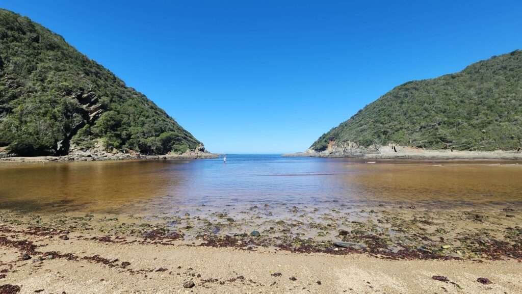 salt river mouth beach in natures valley