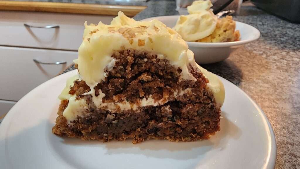 carrot cake from natures way farm stall